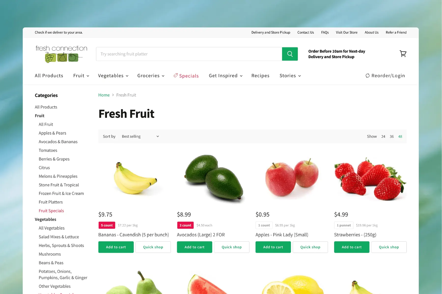 Fresh Connection’s Migration to Shopify & Digital Transformation website preview