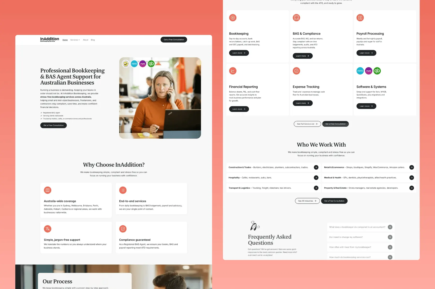 InAddition Bookkeeping’s Digital Growth Journey website preview