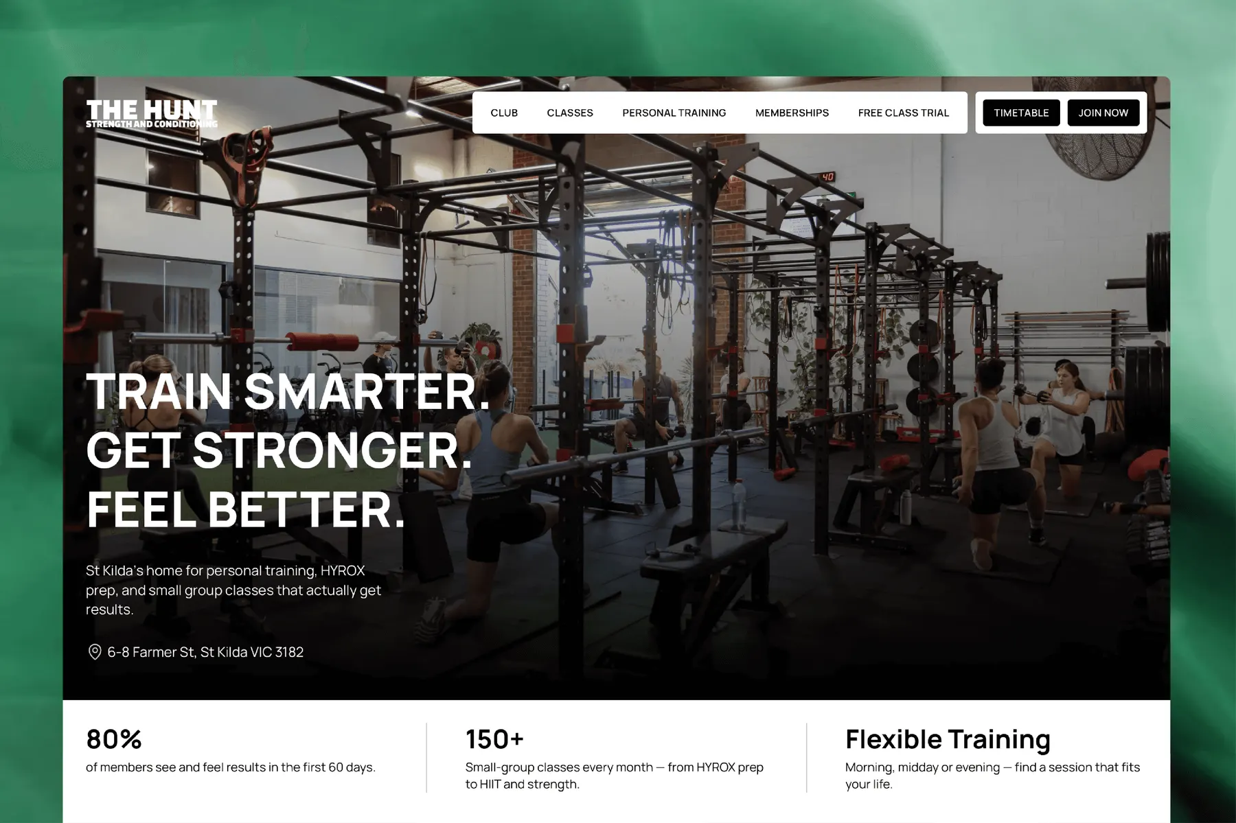 The Hunt Gym’s Local Digital Growth Journey website preview