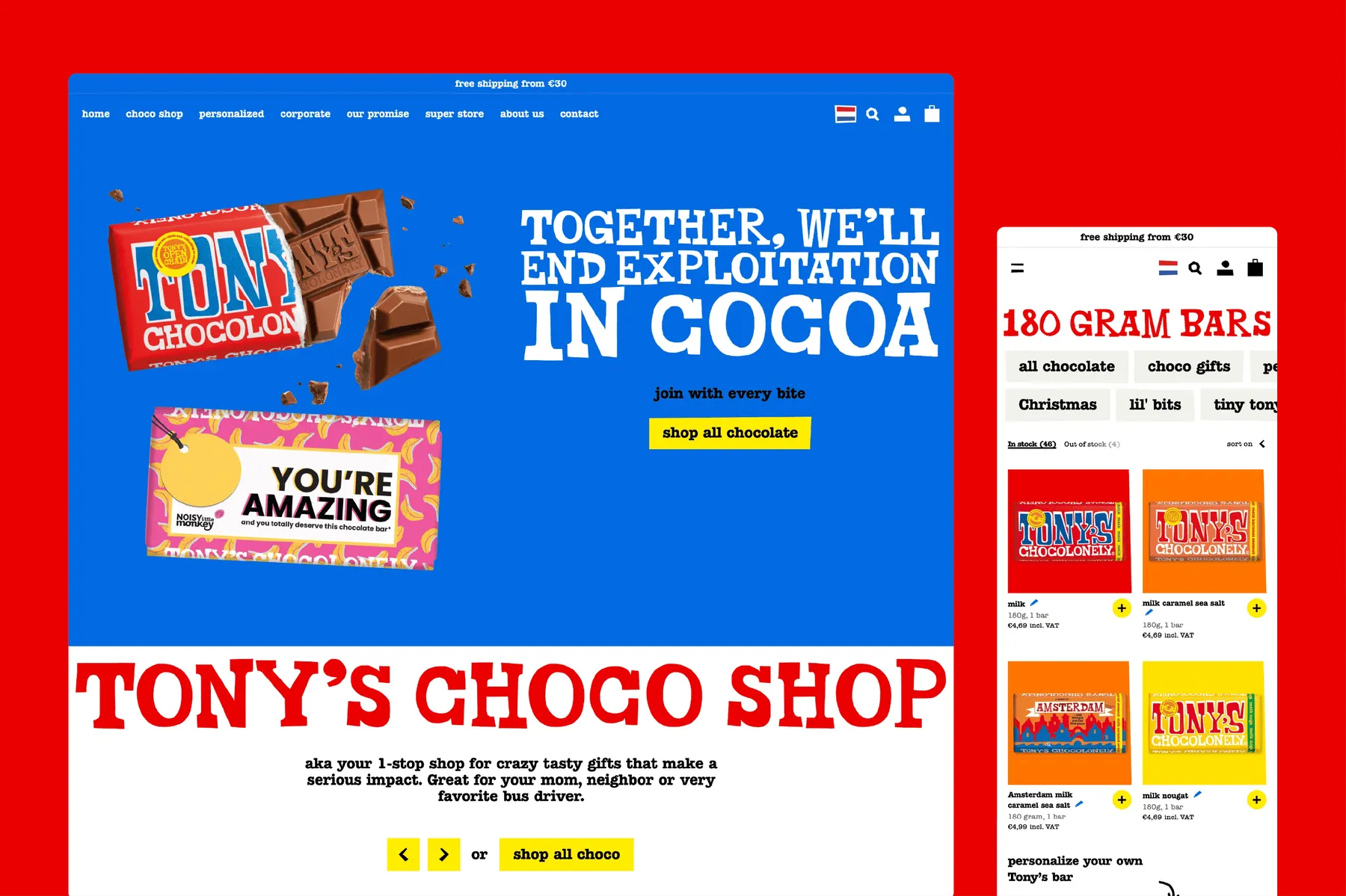 Tony’s Chocolonely’s Global Migration to Shopify Plus website preview